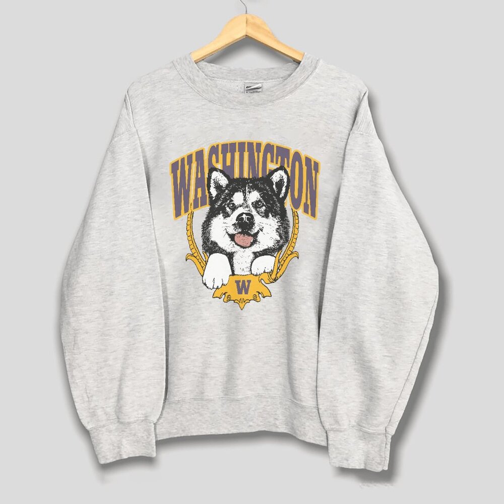 Vintage University Of Washington Huskies Sweatshirt, Washington Huskies Shirt